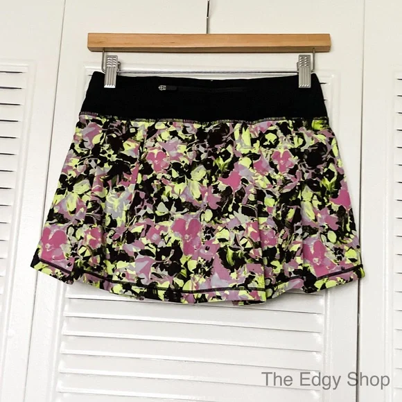 lululemon athletica | Pace Rival Mid-Rise Skirt Inflected Highlight Yellow Multi - Picture 5 of 8